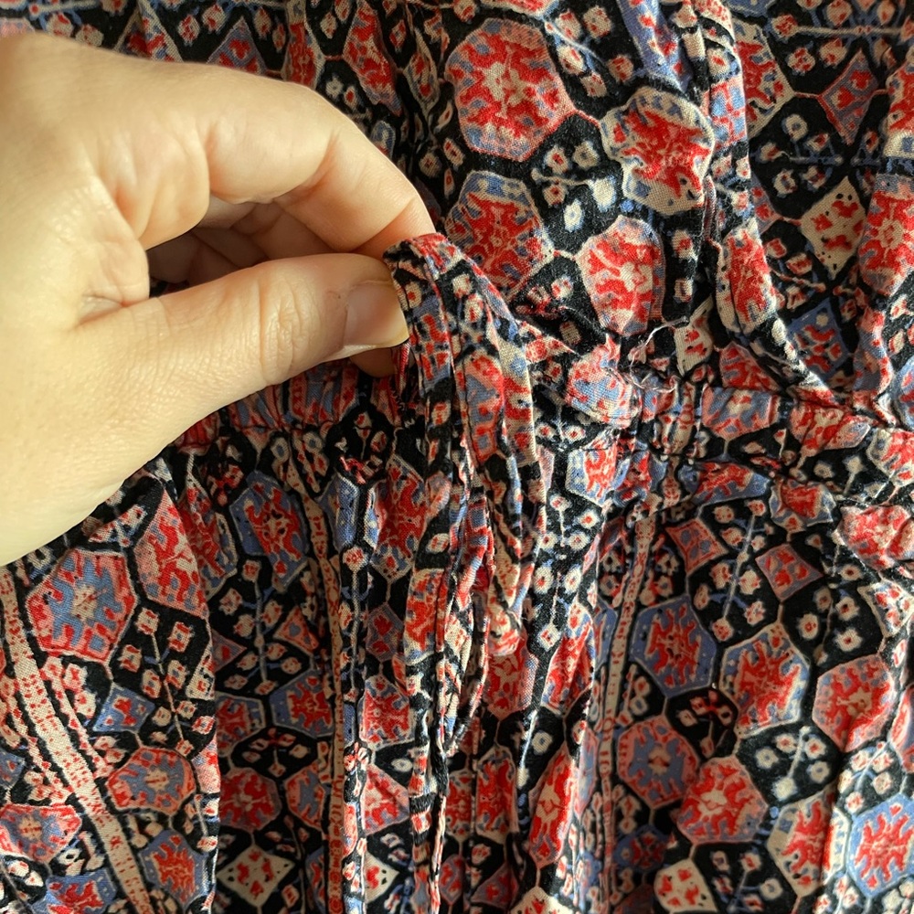 Aztec print drawstring romper - Picture 5 of 8